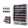 BODEGA Dual Zone Wine Cooler 46 Bottle Black Under Counter-2