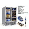 Pavo Black Beverage Refrigerator Dual Zone Touch Control-7