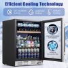 Kalamera Beverage Refrigerator Stainless Steel 5 Cubic Feet-3