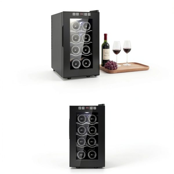 Tylza Wine Cooler 25L Black Adjustable Shelves Digital-7