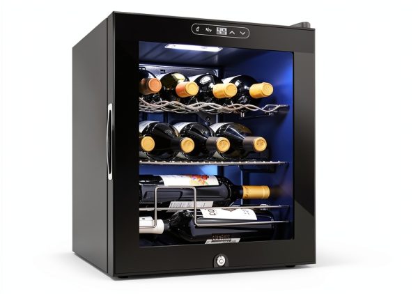 Schmecke Wine Cooler Black Freestanding 12 Bottle-0