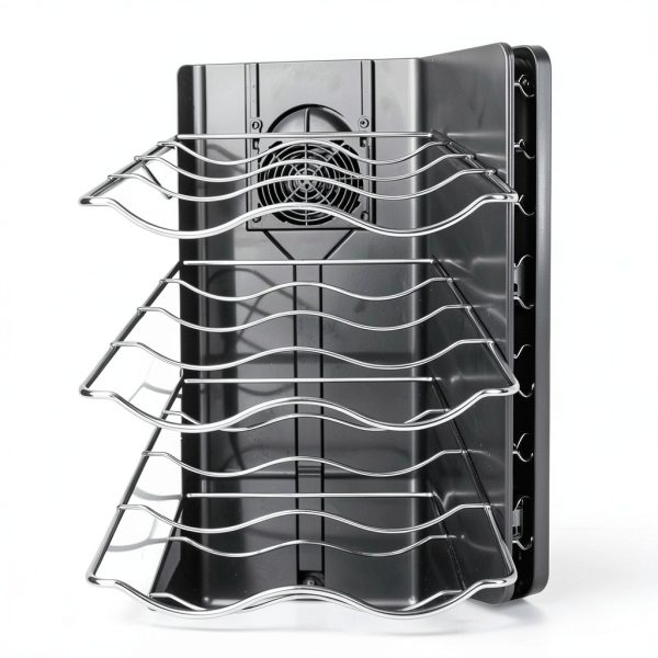 KIOMGLE Wine Fridge Black Thermoelectric Silent Freestanding-1