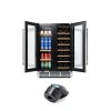 EUHOMY Wine Beverage Refrigerator Dual Zone Freestanding-4