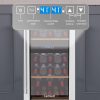 Luztolent Wine Cooler Dual Zone Silver 26 Bottles-2
