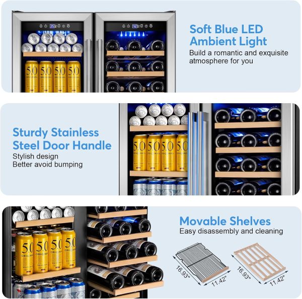 FoMup Stainless Steel Beverage Fridge 6.2 cu ft-3