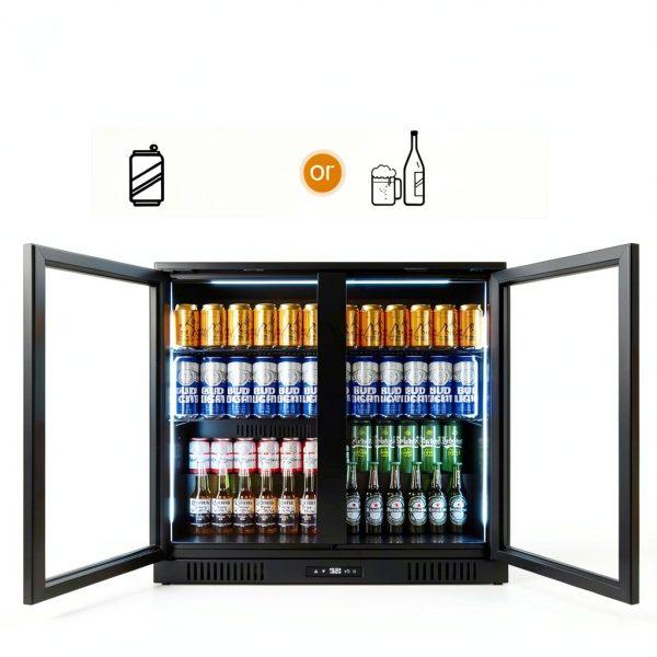 Pavo Black Beverage Cooler Undercounter Frost Free-4