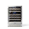 Tylza Dual Zone Wine Cooler Black 54 Bottle Capacity-5