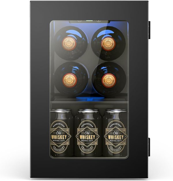 Electactic Beverage Refrigerator Compact Black Temperature-5