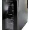 KIOMGLE Wine Fridge Black Thermoelectric Silent Freestanding-0