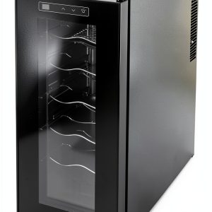 KIOMGLE Wine Fridge Black Thermoelectric Silent Freestanding-0