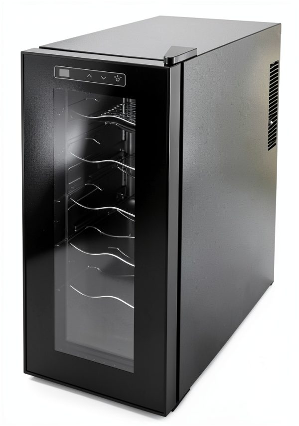 KIOMGLE Wine Fridge Black Thermoelectric Silent Freestanding-0