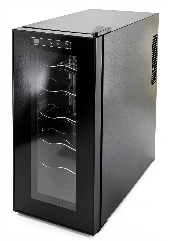 KIOMGLE wine fridge in a modern kitchen setting