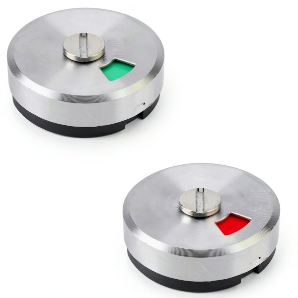 Door Lock Bolt Vacant Engaged Indicator Fdit Rustproof Metal Red/Green-2