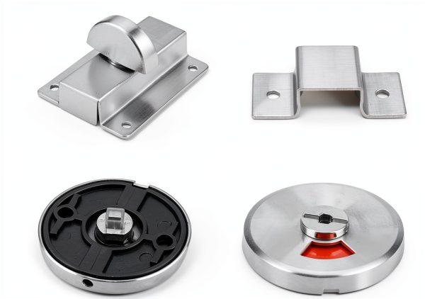 Bathroom Privacy Bolt Door Lock Fdit Stainless Steel Vacant Indicator-2