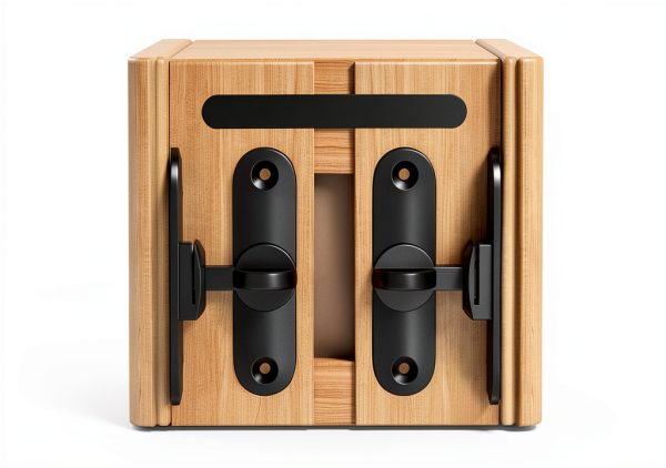 90/180 Degree Flip Sliding Barn Door Lock shjykru Zinc Alloy Grey-2