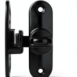 90/180 Degree Flip Sliding Barn Door Lock shjykru Zinc Alloy Grey-0