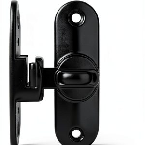 90/180 Degree Flip Sliding Barn Door Lock shjykru Zinc Alloy Grey-0