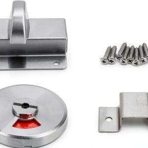 Bathroom Privacy Bolt Door Lock Fdit Stainless Steel Vacant Indicator-0