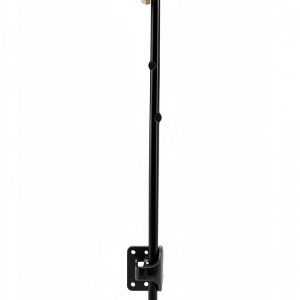 D&D Technologies QB124 Q-Bolt Drop Bolt, Padlockable with Padlock Storage Feature, for Square Post Metal Gates, 24" Length-0