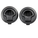 Black Non Locking Flush Boat Deck Latch 2PCS ATIUHIFR Plastic-0