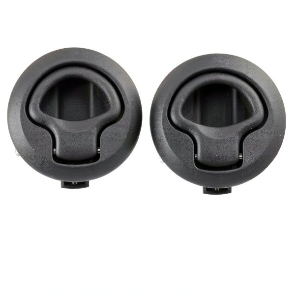 Black Non Locking Flush Boat Deck Latch 2PCS ATIUHIFR Plastic-0