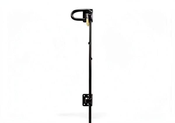 D&D Technologies QB124 Q-Bolt Drop Bolt, Padlockable with Padlock Storage Feature, for Square Post Metal Gates, 24" Length-2
