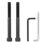 Alloy Steel Arm Bolts for Herman Miller Aeron Chair Replacement Kit, with Hexagon Spanner - 2 Pack(Black)-0