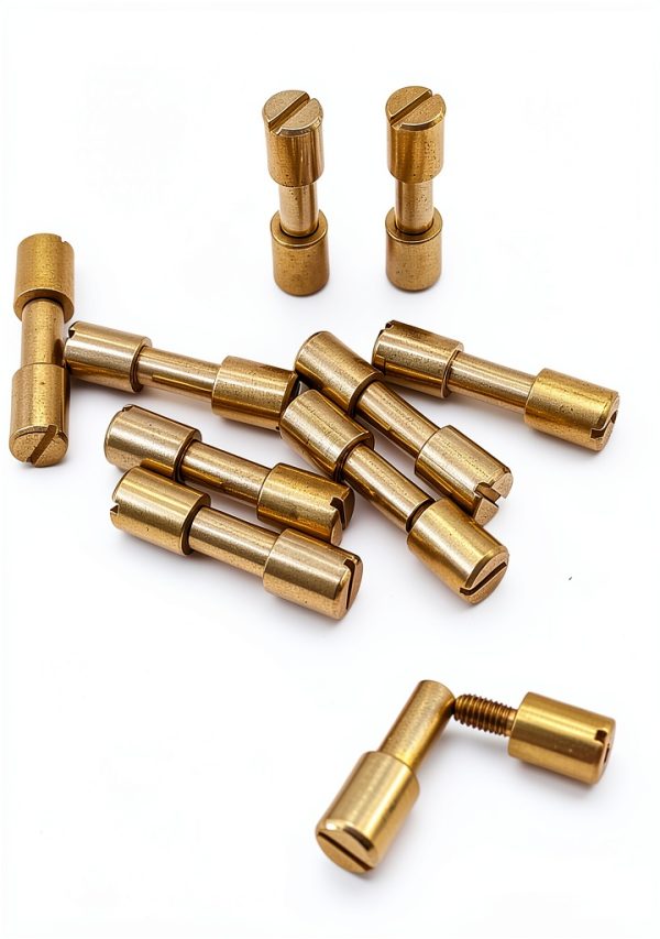 Brass Bracket Bolt Fasteners FOIBURELY Lock Rivets M6 x M4 Set-0