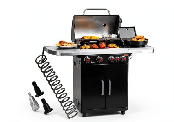Locking Pin and Spring Kit with 4 Pcs Griddle Short M6 Step Bolt for Blackstone Griddles with Flexfold Legs 2020, 2277, 2344, 2350, Gas Griddles with Side Shelves 2295, 2307, 2309, 2310-3