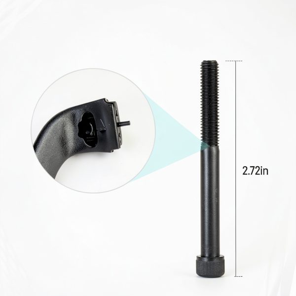 Alloy Steel Arm Bolts for Herman Miller Aeron Chair Replacement Kit, with Hexagon Spanner - 2 Pack(Black)-2