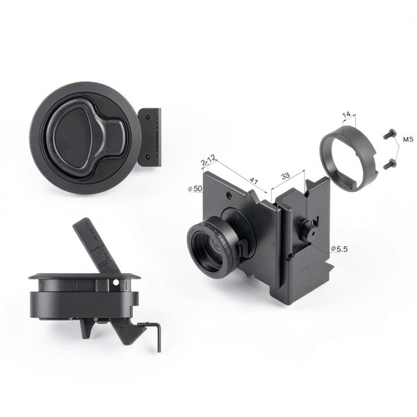 Black Non Locking Flush Boat Deck Latch 2PCS ATIUHIFR Plastic-1