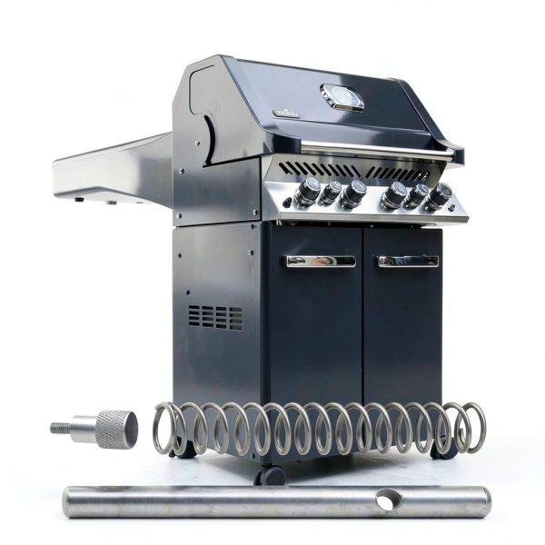 Locking Pin and Spring Kit with 4 Pcs Griddle Short M6 Step Bolt for Blackstone Griddles with Flexfold Legs 2020, 2277, 2344, 2350, Gas Griddles with Side Shelves 2295, 2307, 2309, 2310-5