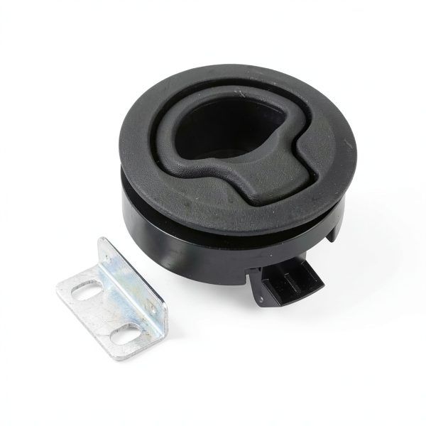 Black Non Locking Flush Boat Deck Latch 2PCS ATIUHIFR Plastic-2