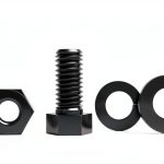7/16-14 x 1" Long Hex Head Cap Screw Bolts, Nuts, Flat & Lock Washers – 25 Full Sets | SAE Grade 5 Medium Strength Steel, Fully Threaded, Black Oxide Finish | Quick Industrial Supply-0