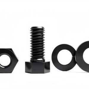 7/16-14 x 1" Long Hex Head Cap Screw Bolts, Nuts, Flat & Lock Washers – 25 Full Sets | SAE Grade 5 Medium Strength Steel, Fully Threaded, Black Oxide Finish | Quick Industrial Supply-0